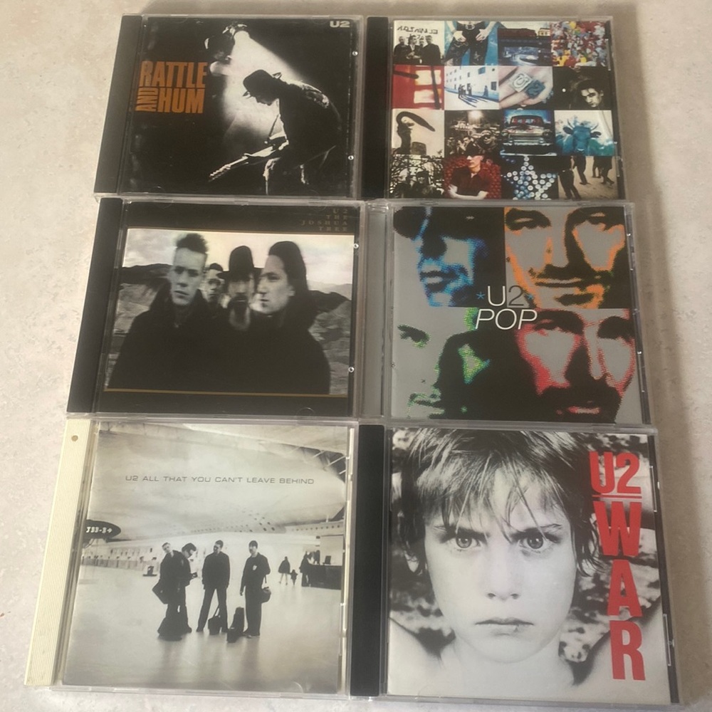 6 U2 CDs
